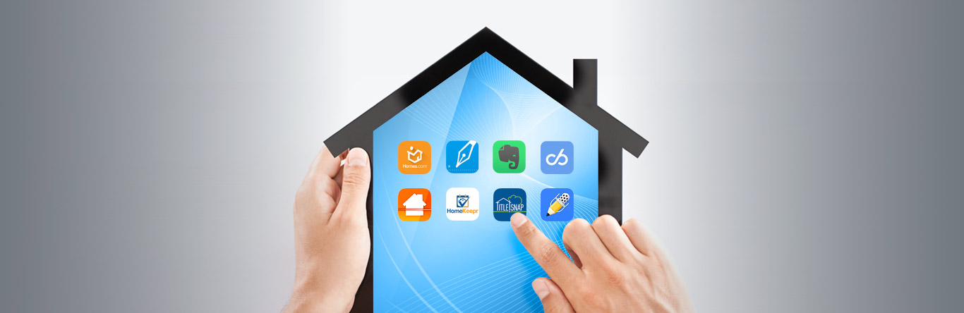 house shaped tablet with apps displayed